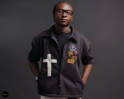 Prayer Addict Button Up